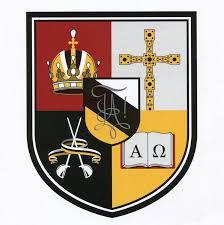 Wappen der KÖL Austria Salzburg mit Herzschild in weiß-schwarz gold und 4 Feldern für die Prinzipien