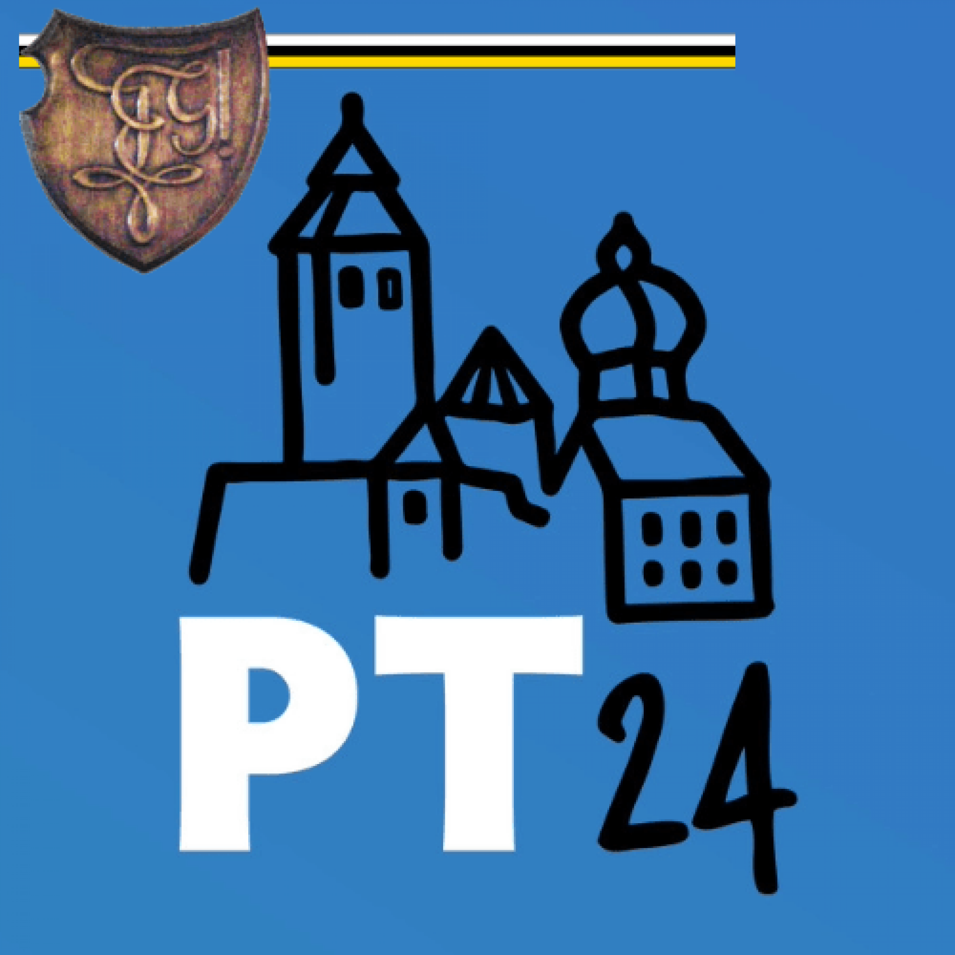 PT-LogoEisenstadt mit GLW-Band und Schild